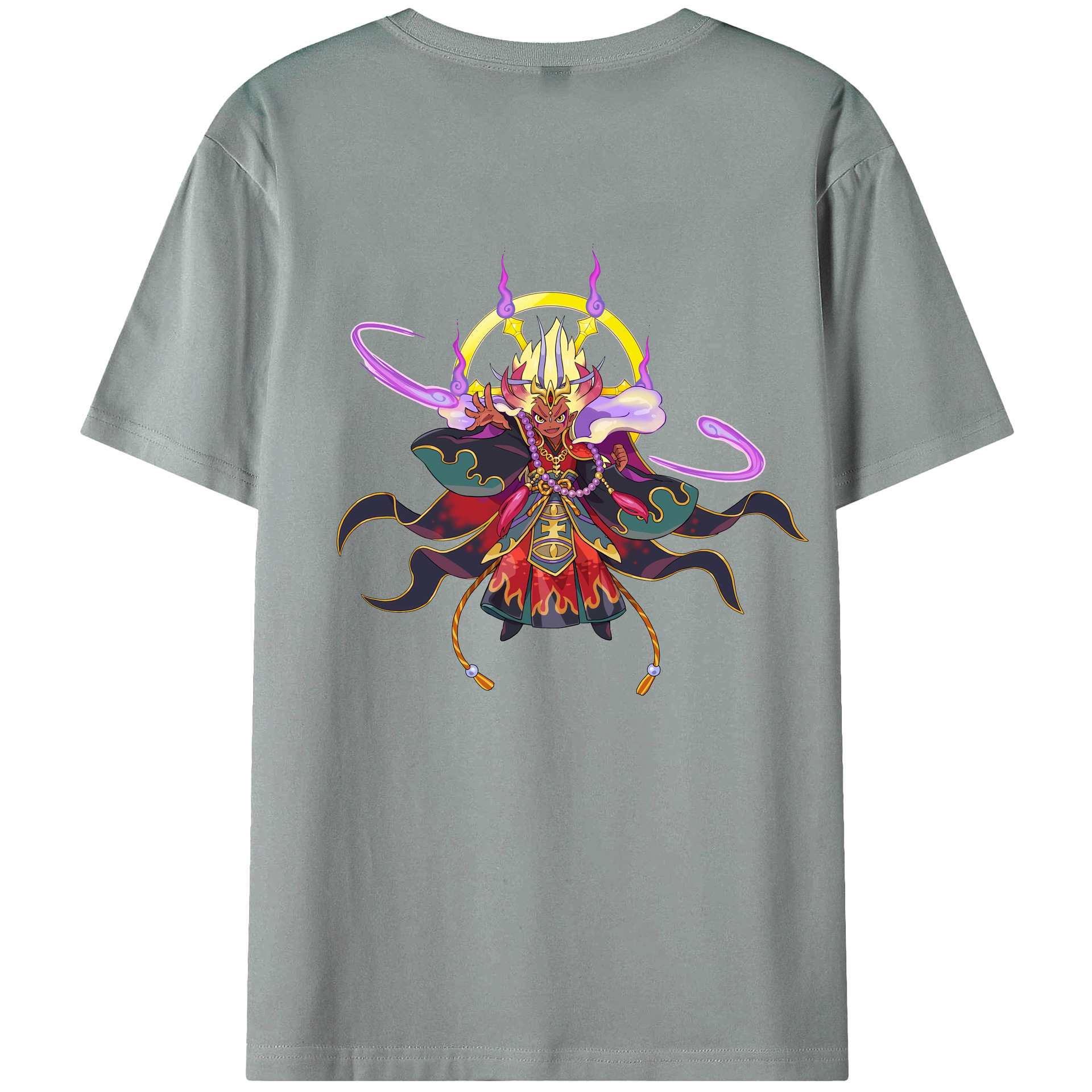 （画像用） 妖怪ウォッチ Yo-kai Watch 綿100％ メンズ半袖Tシャツ（バックプリント） 通気性